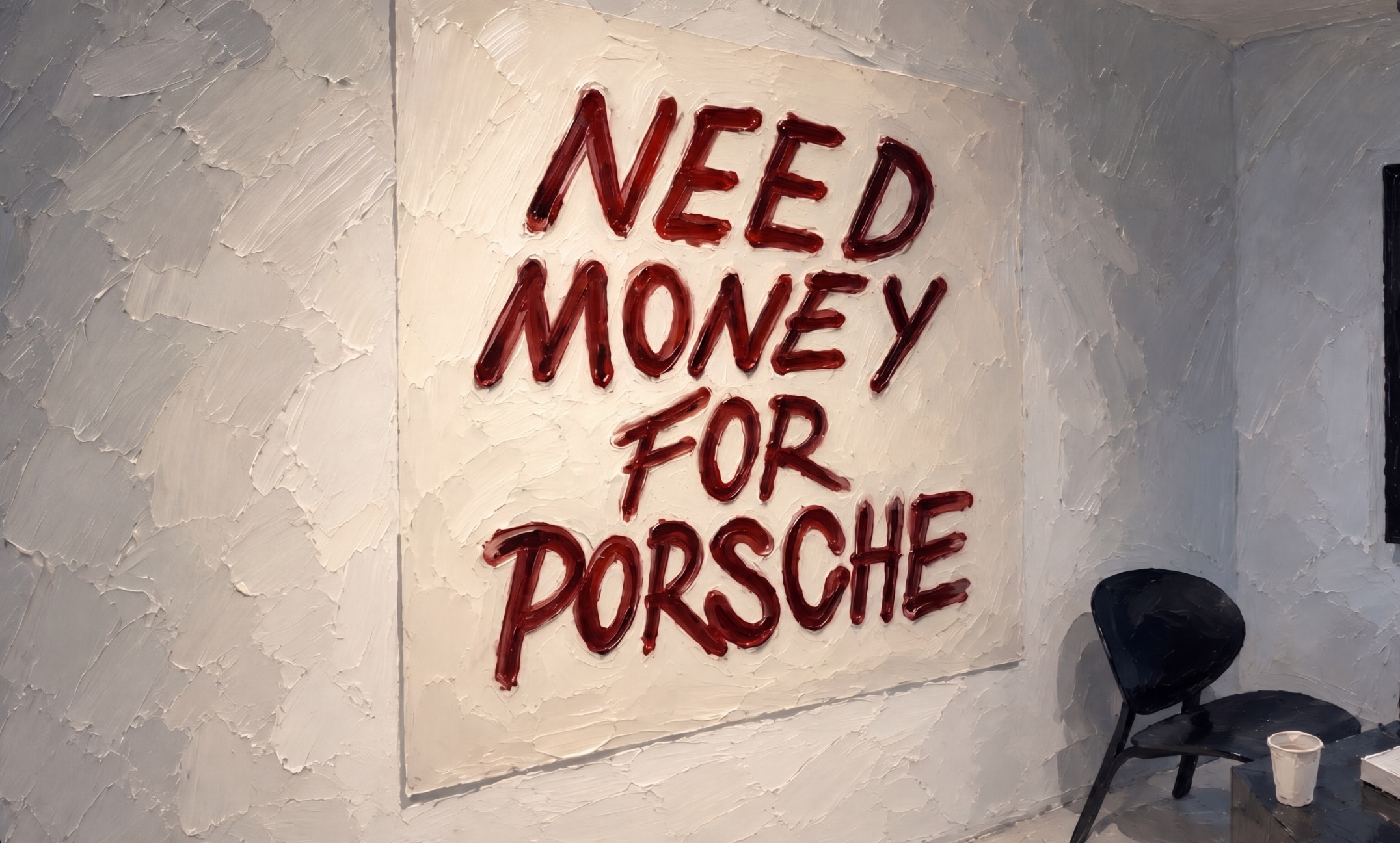 The Studio Plaque ('NEED MONEY FOR SPEED')